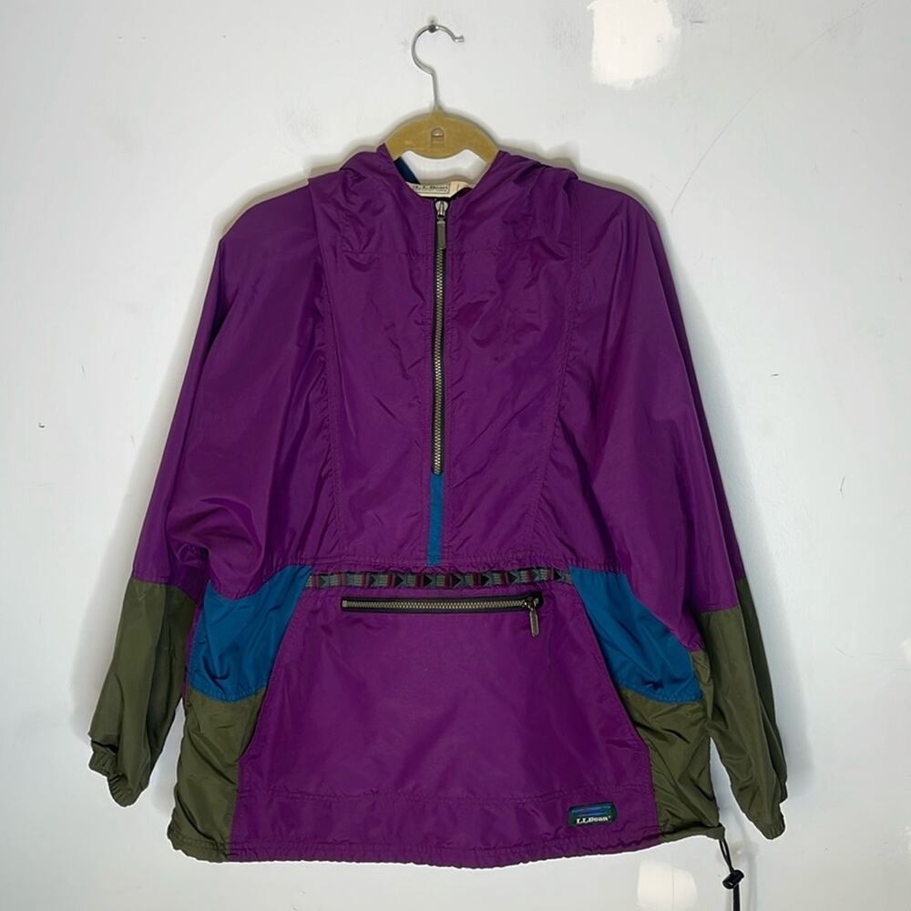 L.L. Bean Purple and Green Women's Jacket
